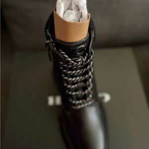 Coach Black Combat Boots